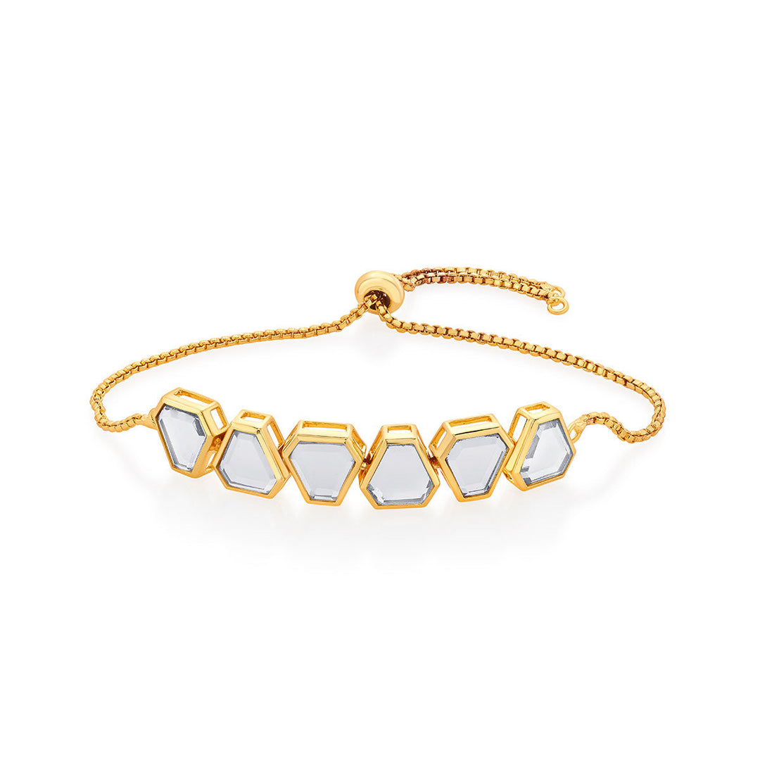 Glimmer Mirror Bolo  Bracelet