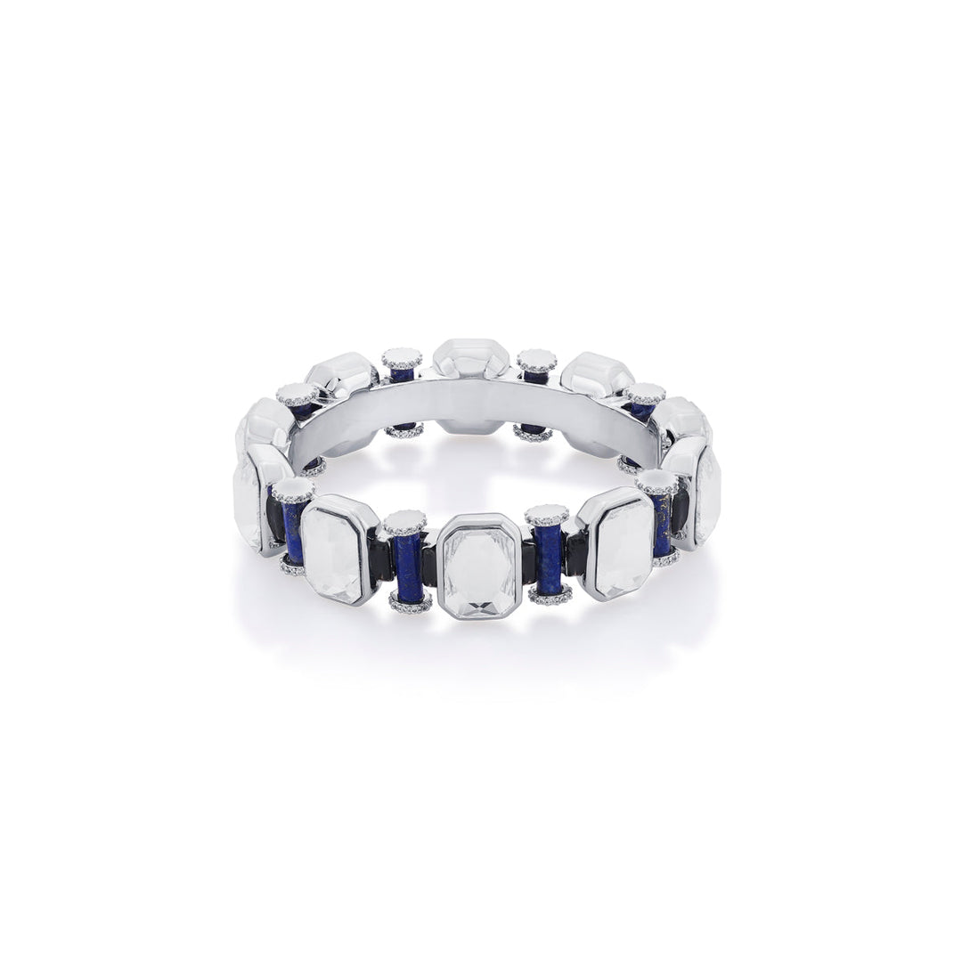 Digital Blue Crystal Bangle