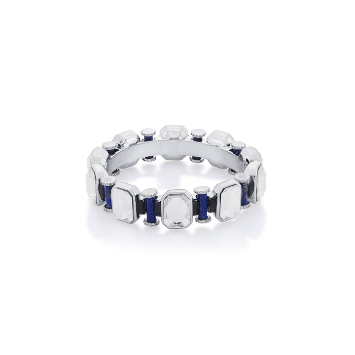 Digital Blue Crystal Bangle