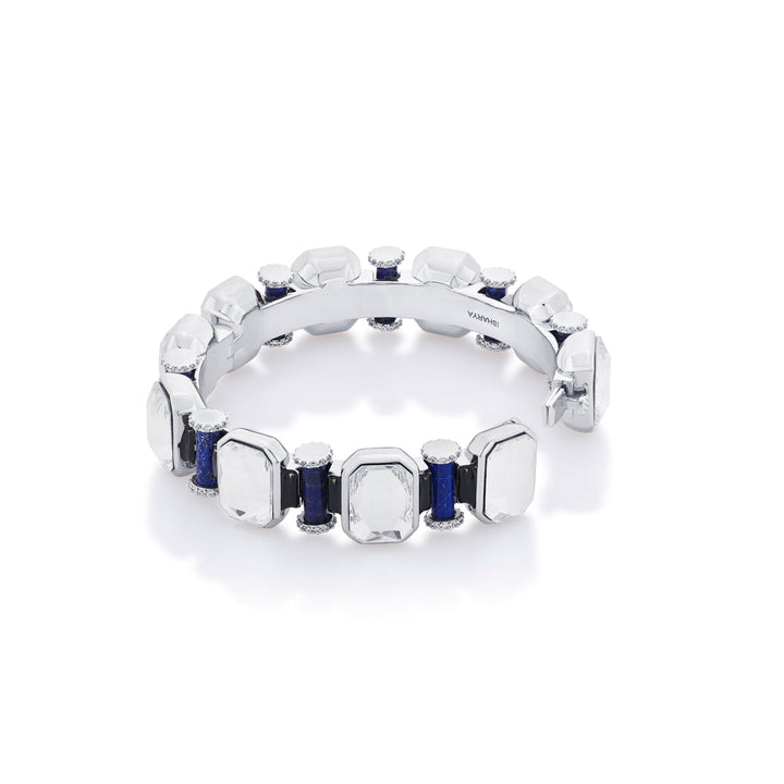 Digital Blue Crystal Bangle