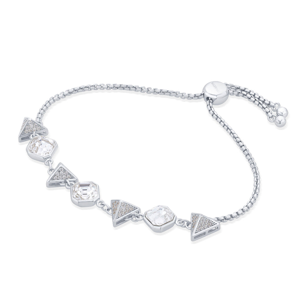 Chrome Crystal Pyramid Bracelet