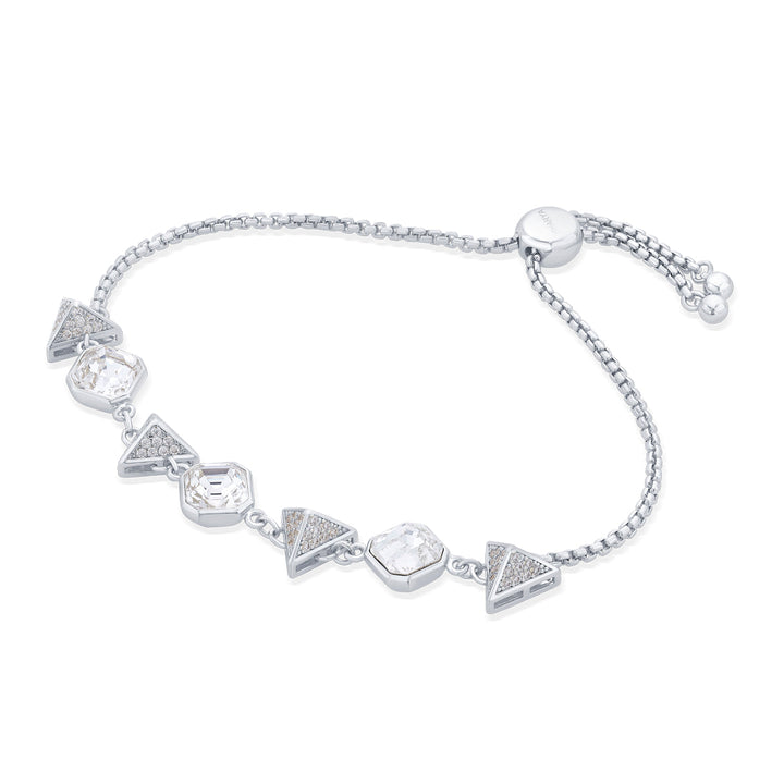 Chrome Crystal Pyramid Bracelet