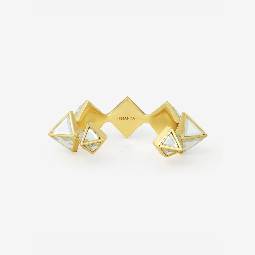 Pyramid Mirror Wristwear - Isharya | Modern Indian Jewelry