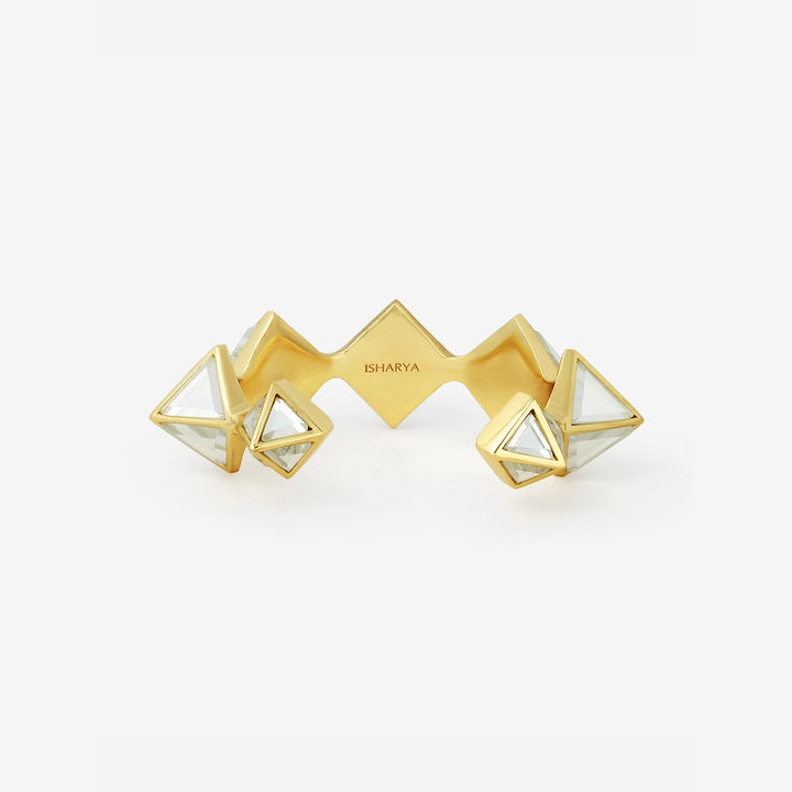 Pyramid Mirror Wristwear - Isharya | Modern Indian Jewelry