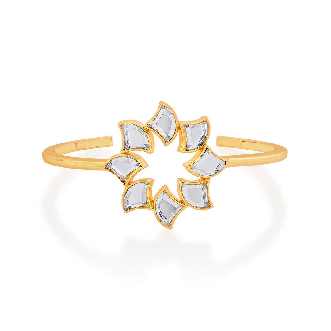Amara Flower Mirror Cuff