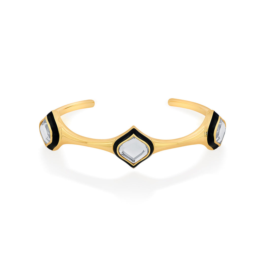 Amina Mirror Cuff - Isharya | Modern Indian Jewelry