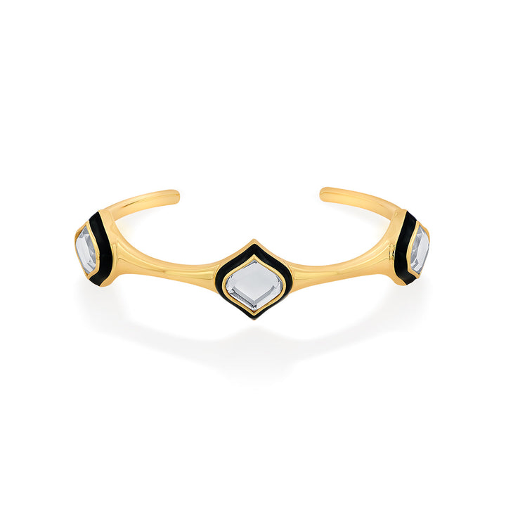 Amina Mirror Cuff - Isharya | Modern Indian Jewelry