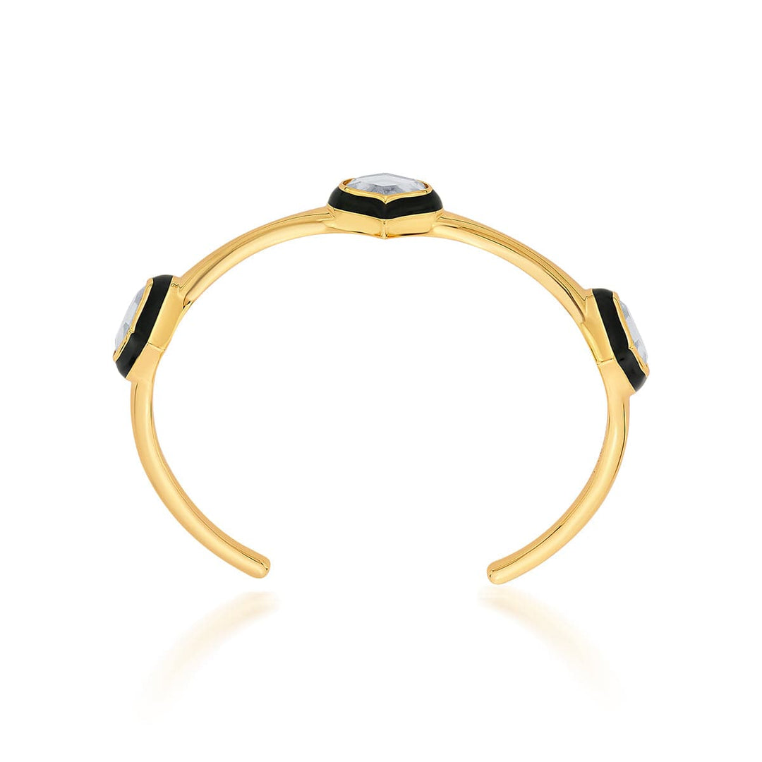 Amina Mirror Cuff - Isharya | Modern Indian Jewelry