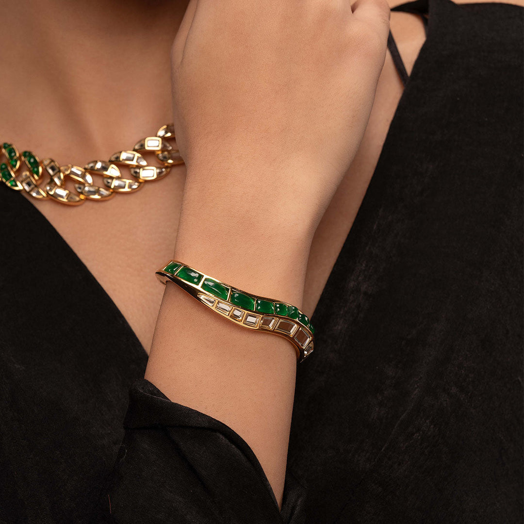 Fiesta Hydro Emerald Irregular Cuff