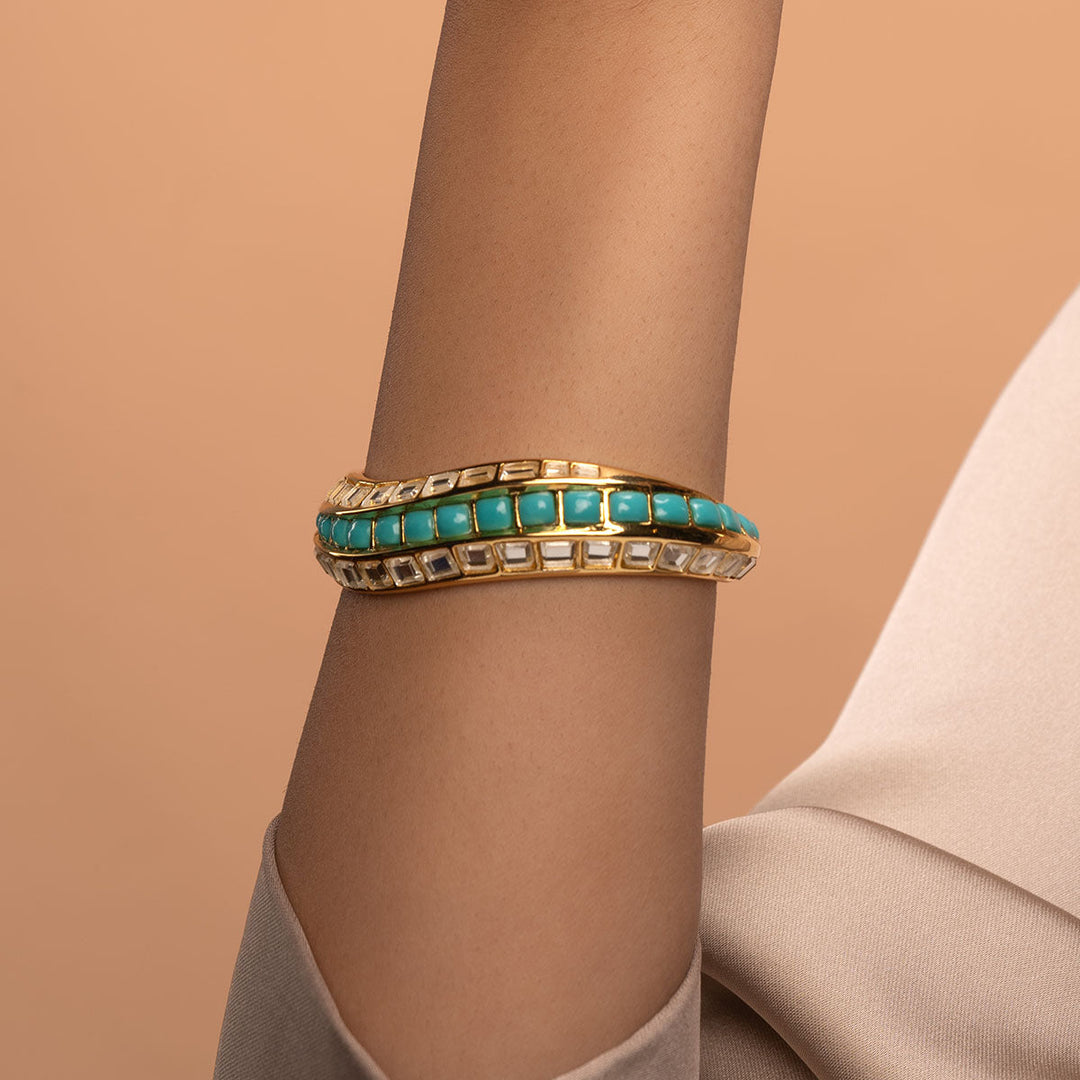 Glow Turquoise Chunky Cuff