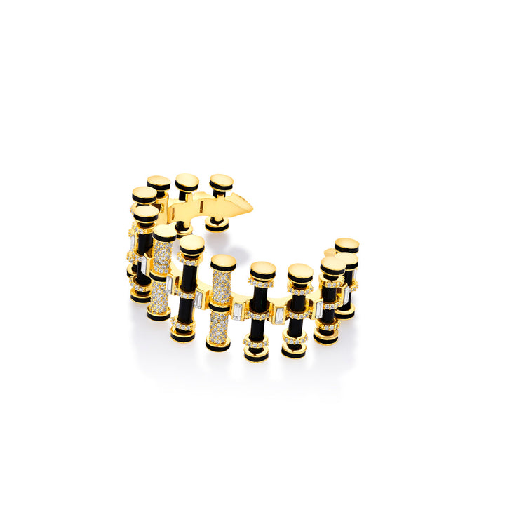 Optic Crystal Enamel Cuff