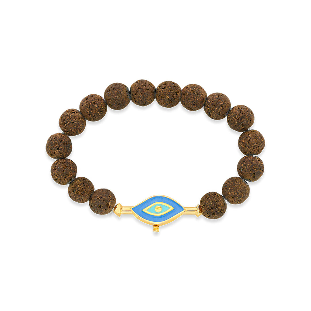 Brown Lava Bead Bracelet