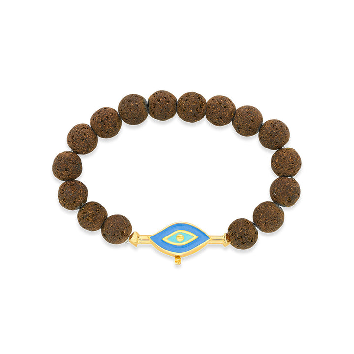 Brown Lava Bead Bracelet