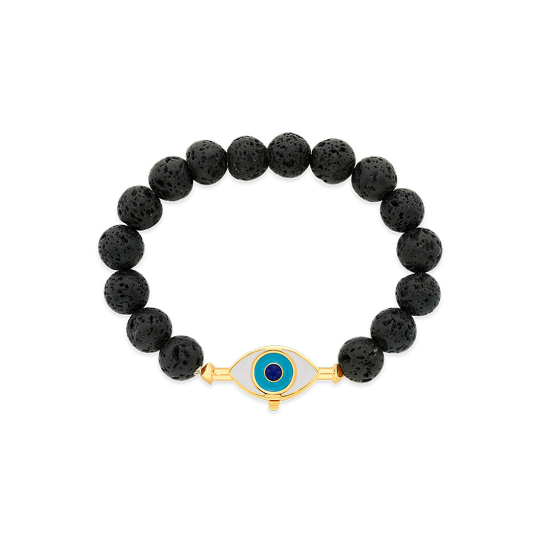 Black Lava Bead Bracelet