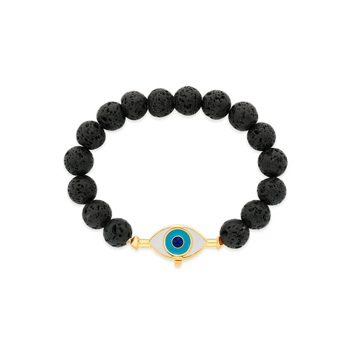Black Lava Bead Bracelet
