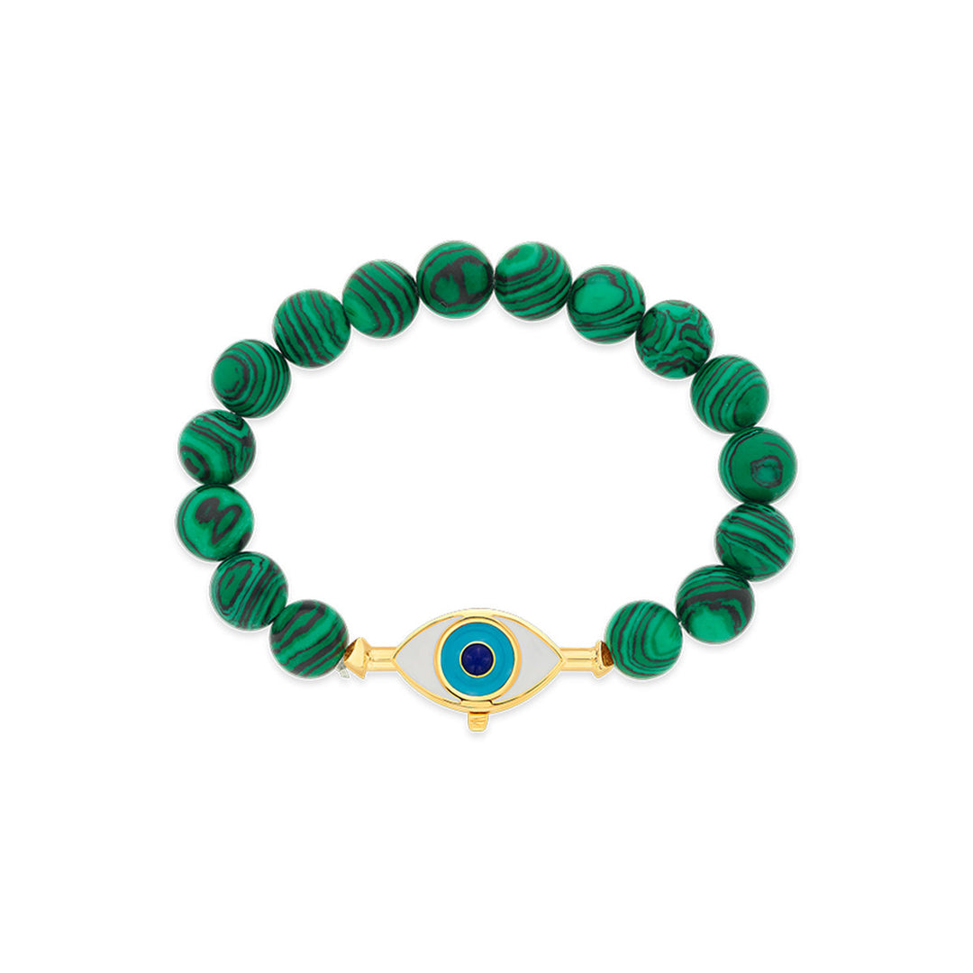 Malachite Bead Bracelet