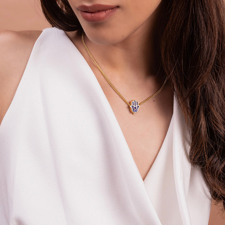 Hamsa Midnight Charm - Isharya | Modern Indian Jewelry