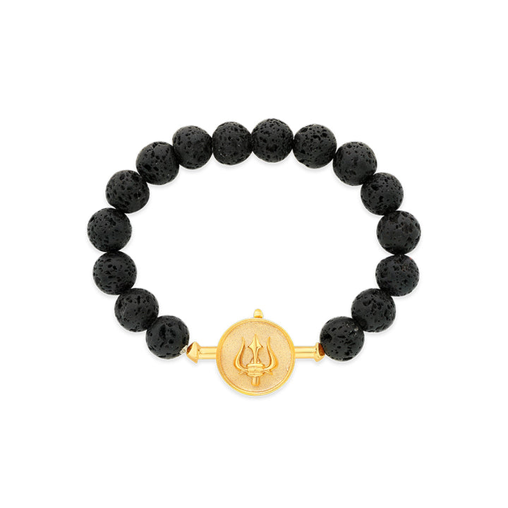 Black Lava Bead Bracelet