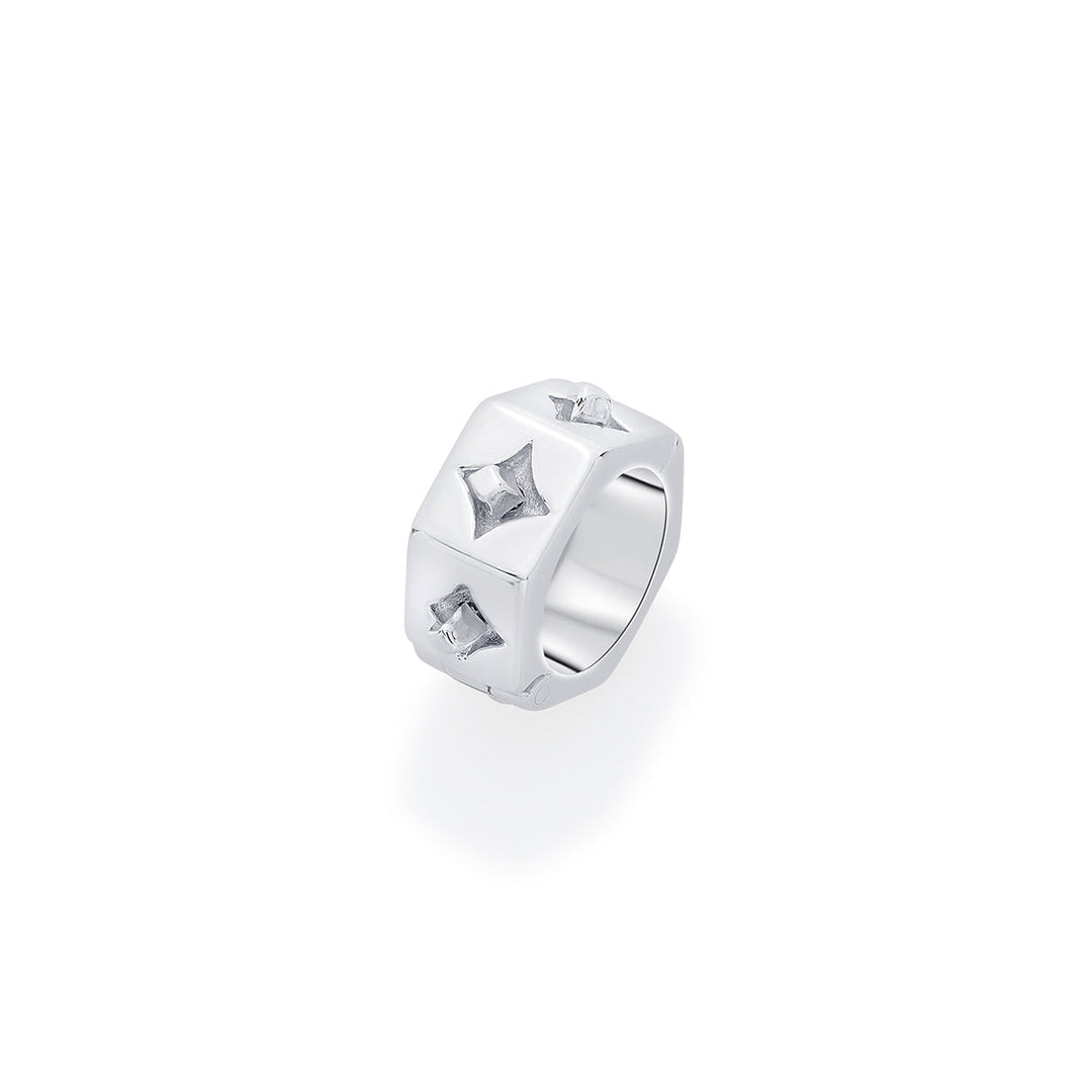 Chrome Wheel Charm - Isharya | Modern Indian Jewelry