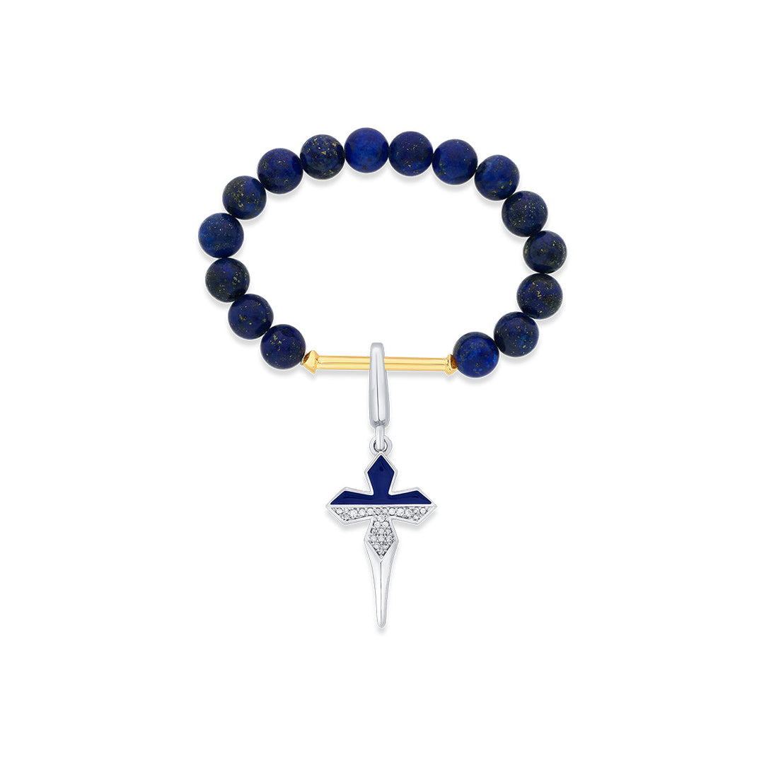 Cross Chrome Charm