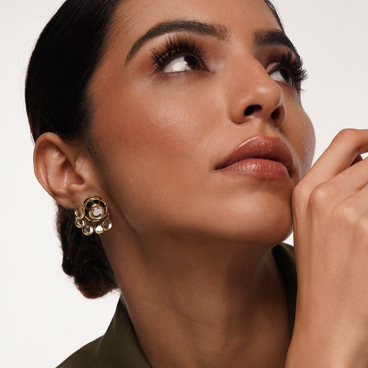 Ayaana Raven Studs - Isharya | Modern Indian Jewelry