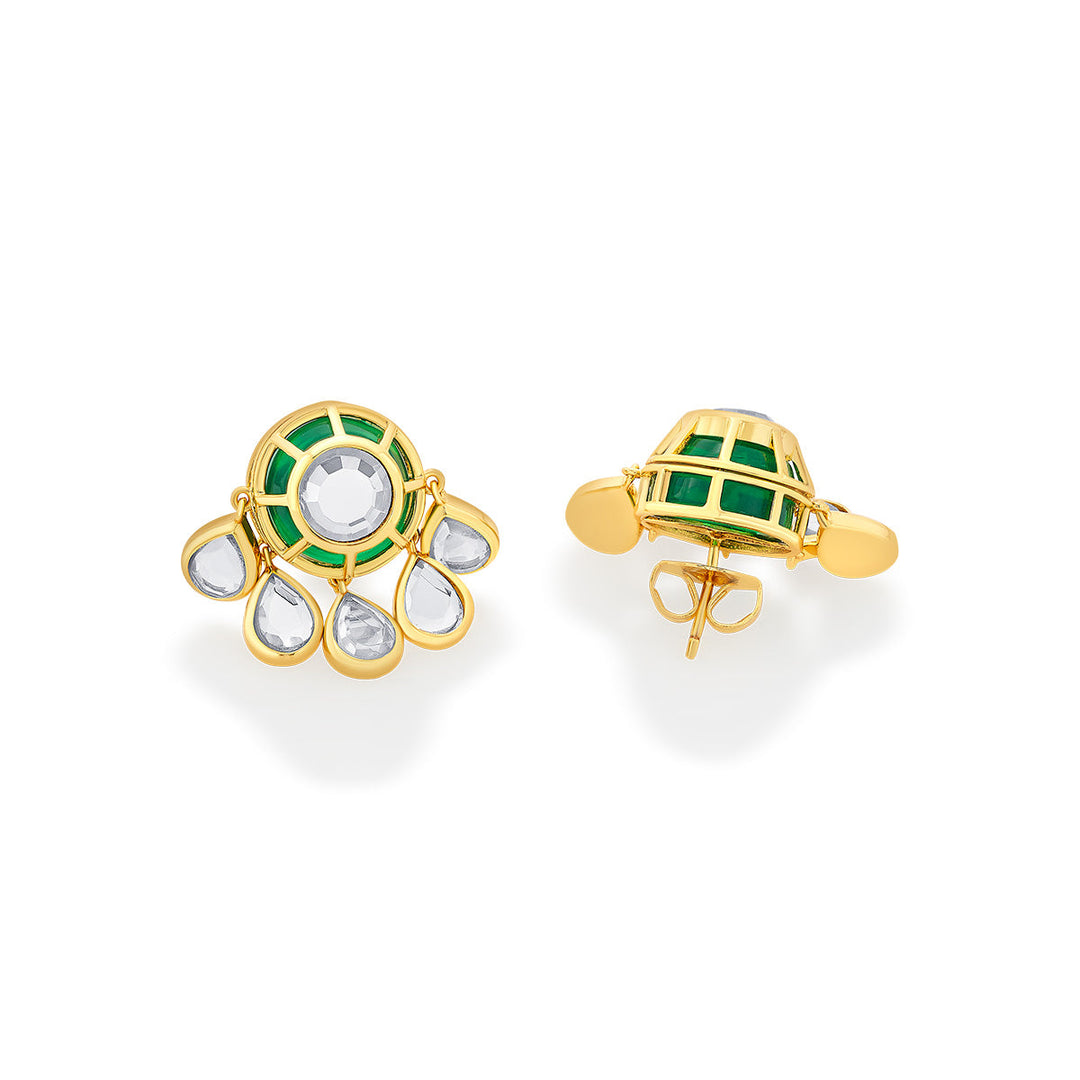 Ayaana Evergreen Studs - Isharya | Modern Indian Jewelry