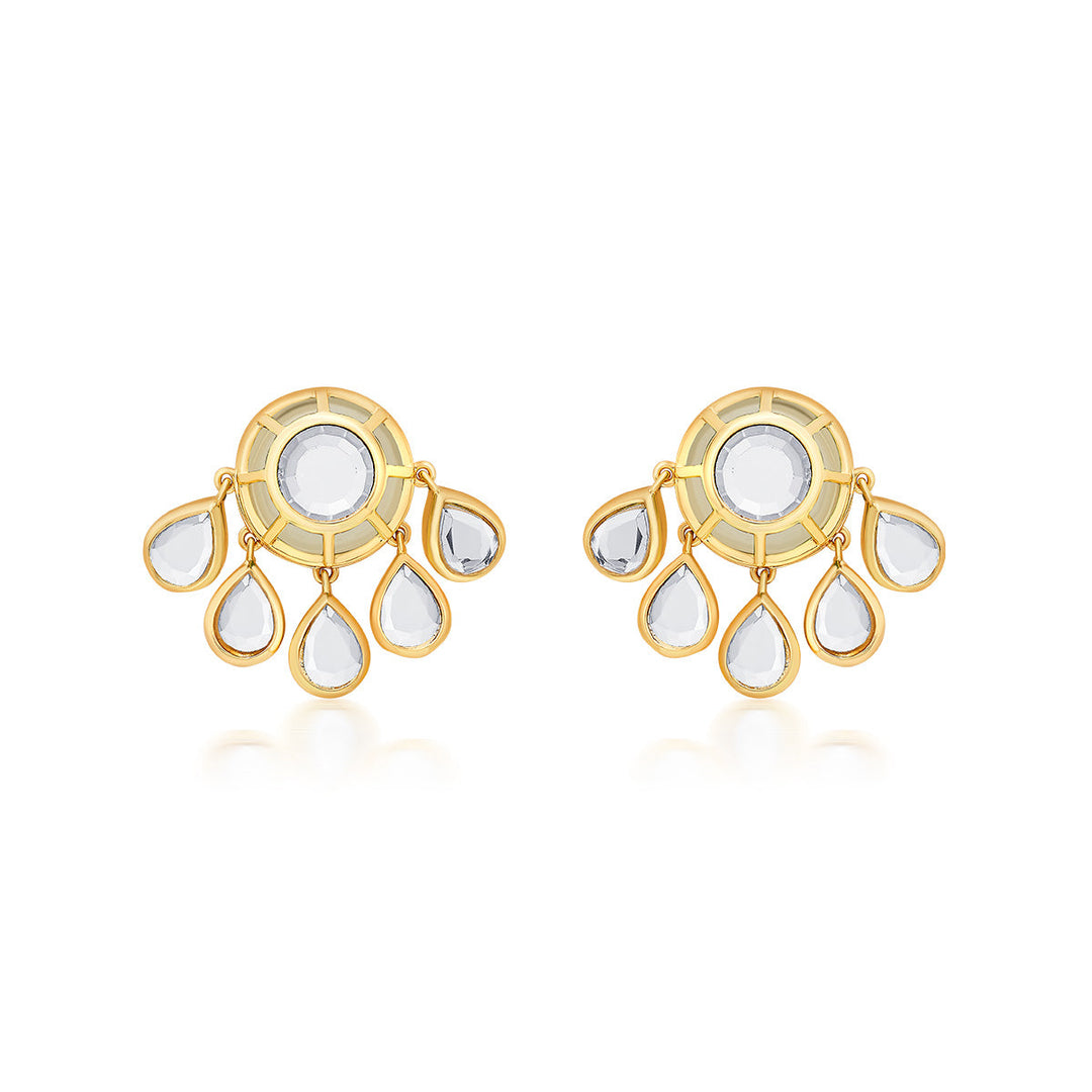 Ayaana Ecru Studs - Isharya | Modern Indian Jewelry