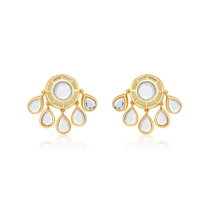 Ayaana Ecru Studs - Isharya | Modern Indian Jewelry