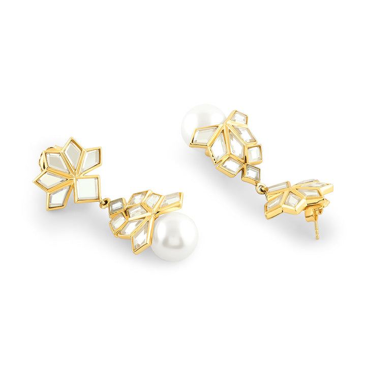 Flor Mirror Stud Earrings