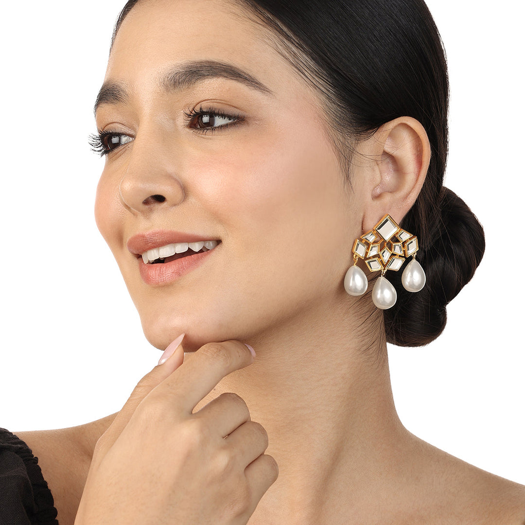Flor Pearl Trio Earrings