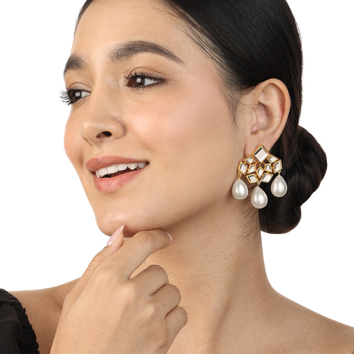 Flor Pearl Trio Earrings
