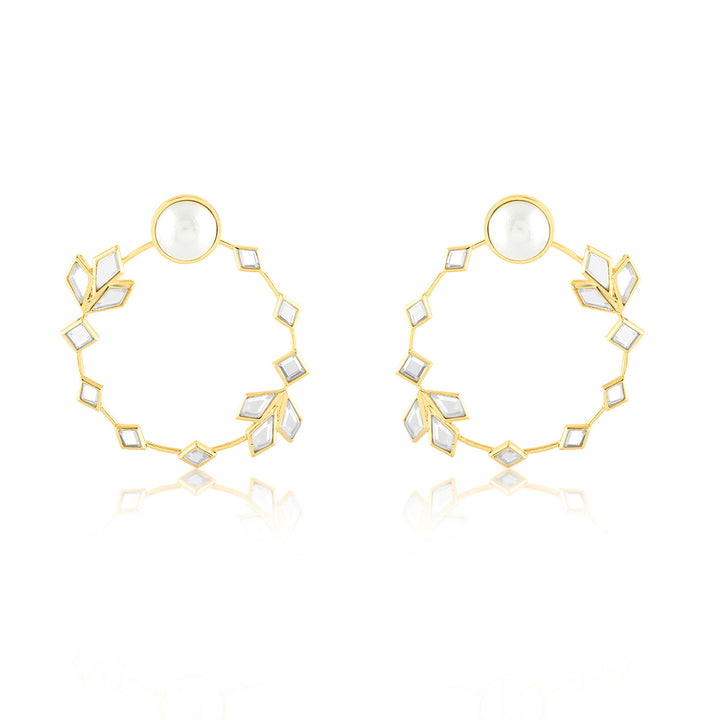 Flor Hoop Earrings