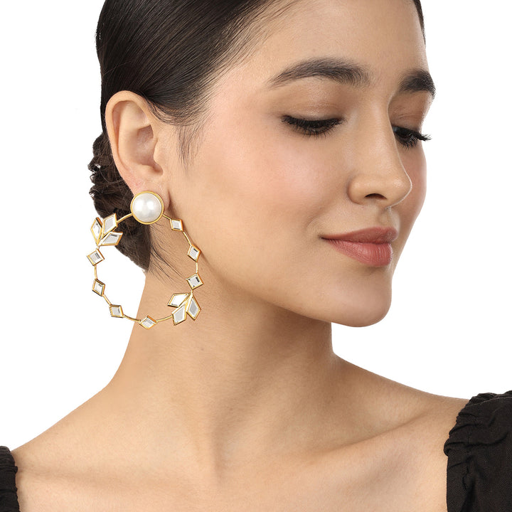 Flor Hoop Earrings