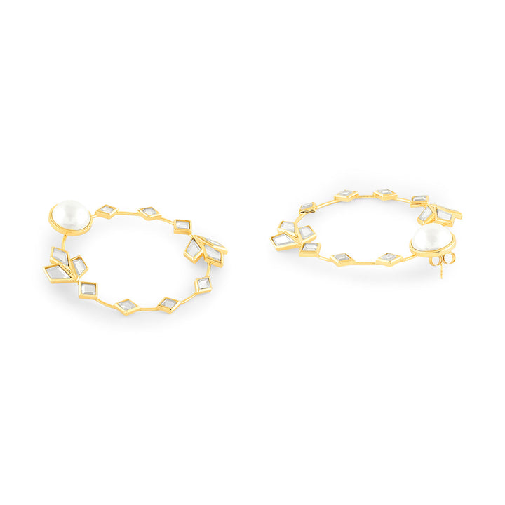 Flor Hoop Earrings