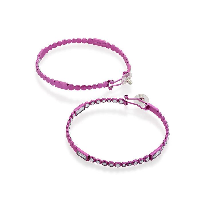 Rani Pink Oversized Hoop Earrings - Isharya | Modern Indian Jewelry