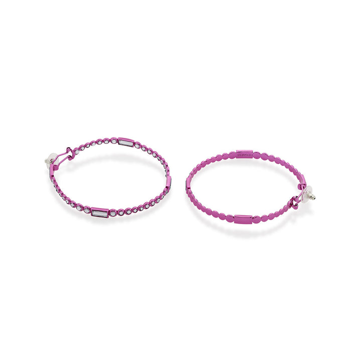 Rani Pink Oversized Hoop Earrings - Isharya | Modern Indian Jewelry