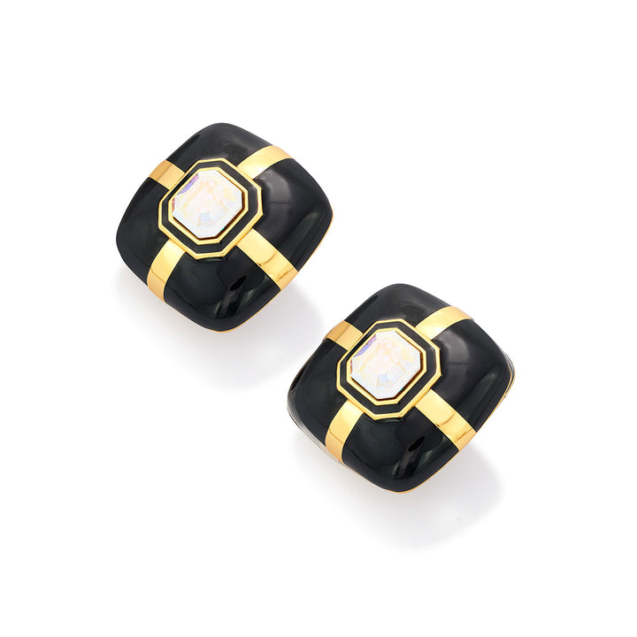 Shani Mirror Studs - Isharya | Modern Indian Jewelry