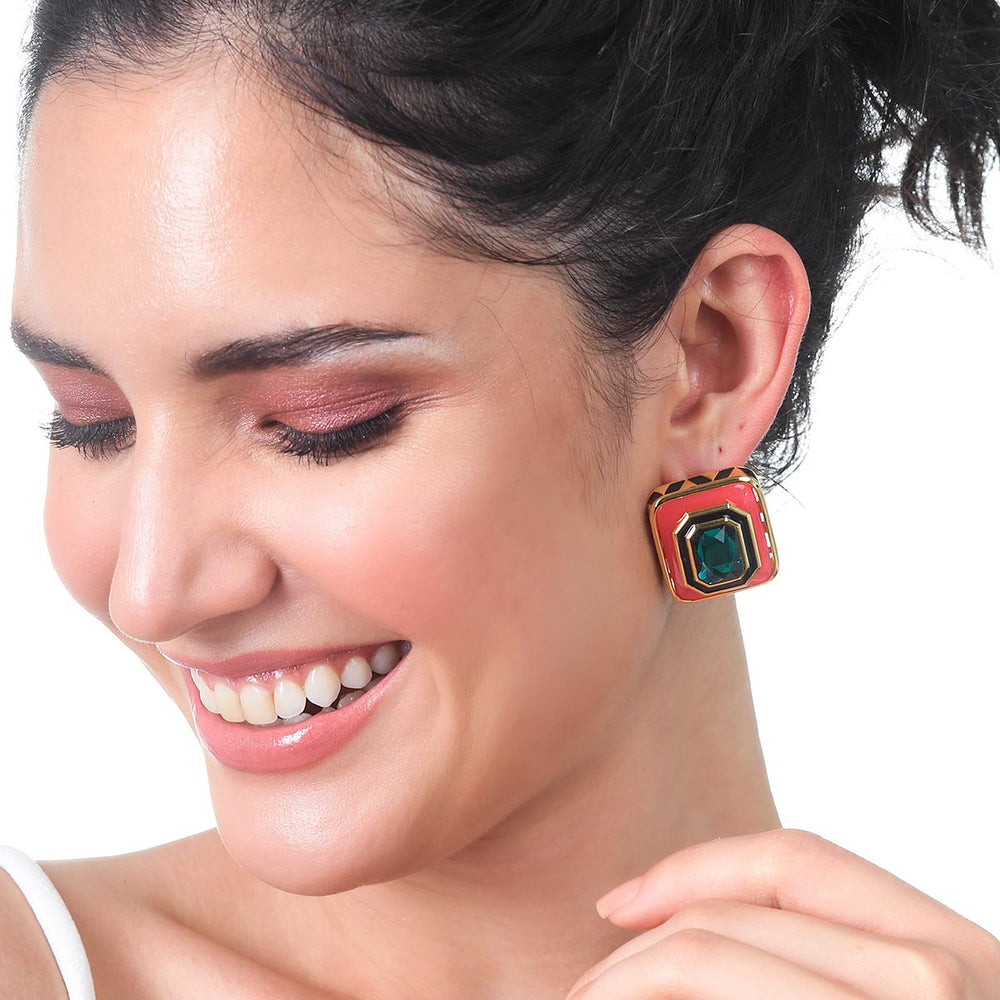 Amour Resin Studs - Isharya | Modern Indian Jewelry