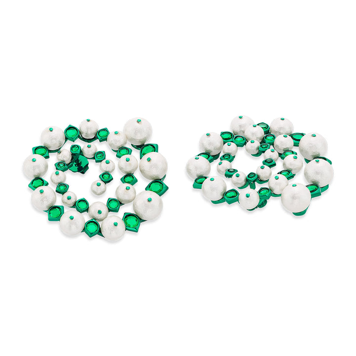 Zeenat Pearl Swirl Earrings - Isharya | Modern Indian Jewelry