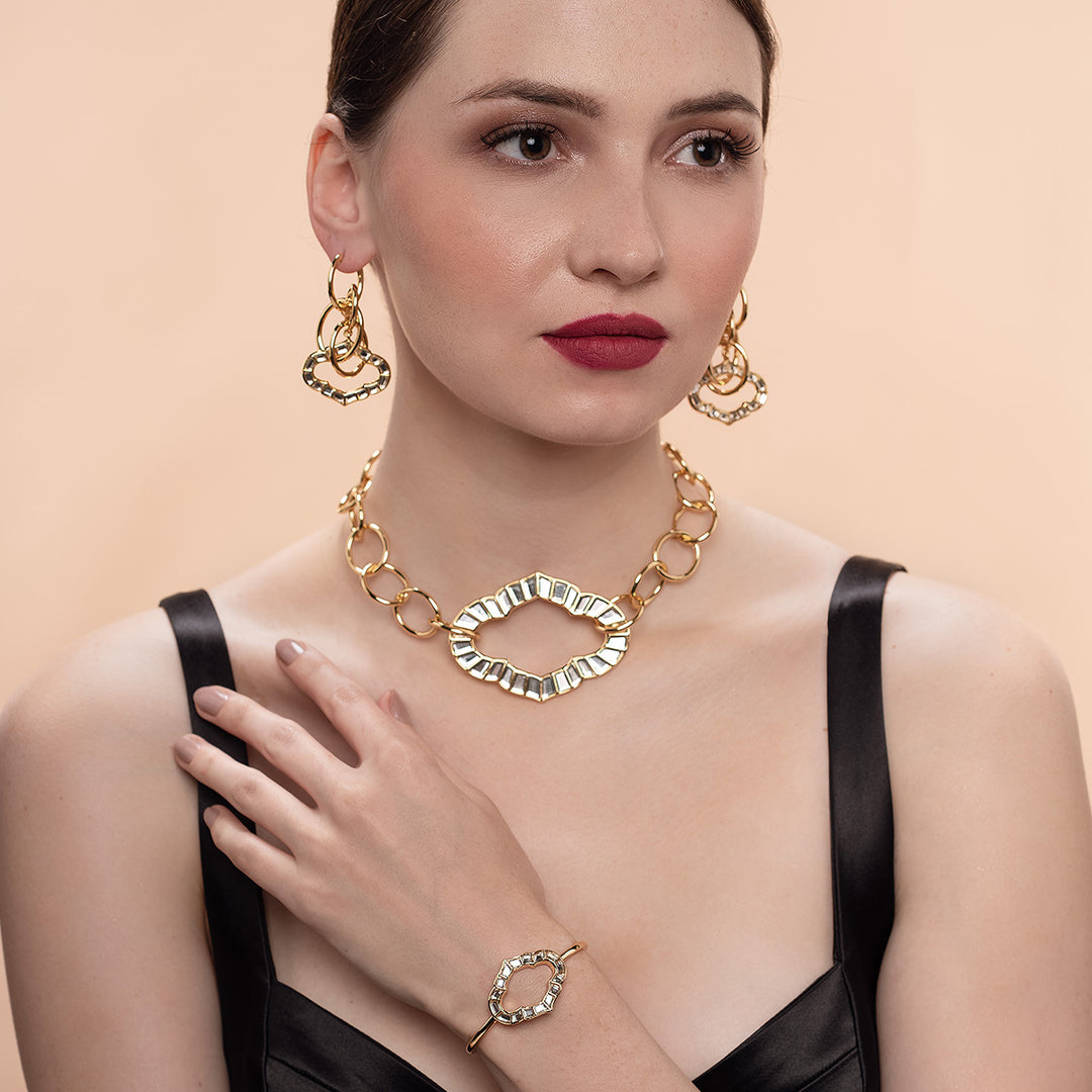 Amara Interlocked Mughal Earrings