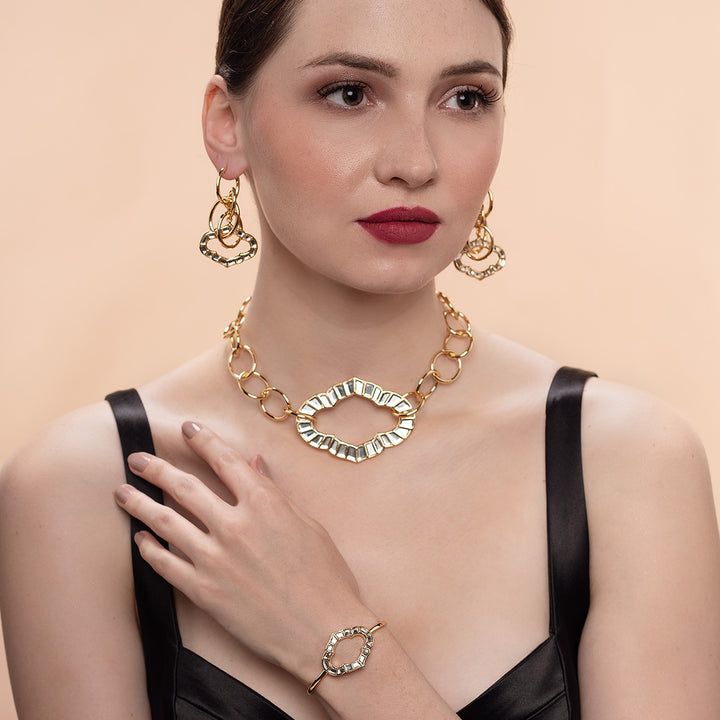 Amara Interlocked Mughal Earrings