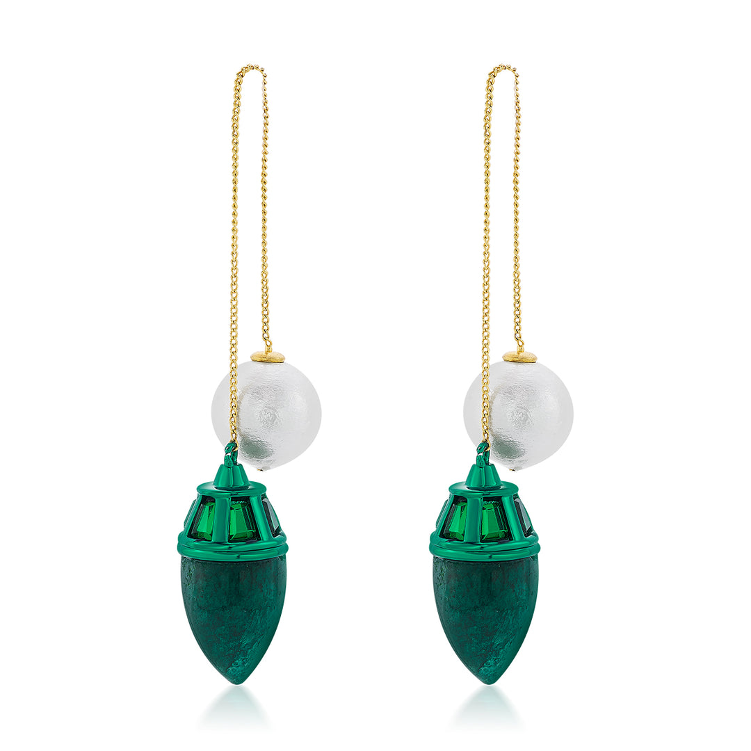 Zeenat Pearl Drop Earrings