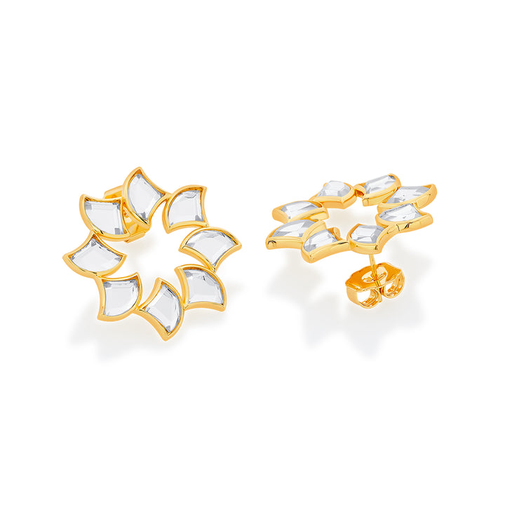 Amara Mirror Bloom Earrings
