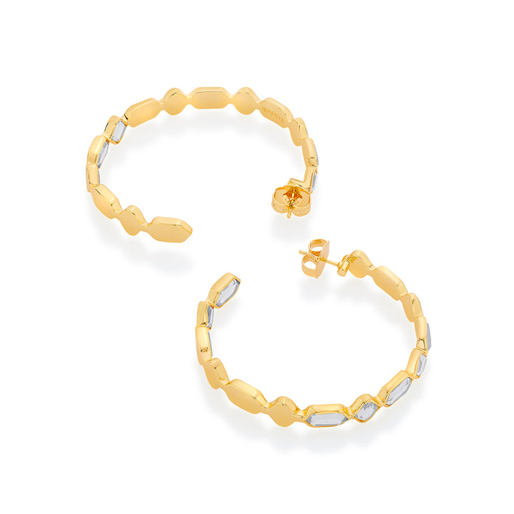Amara Mirror Cupola Long Earrings