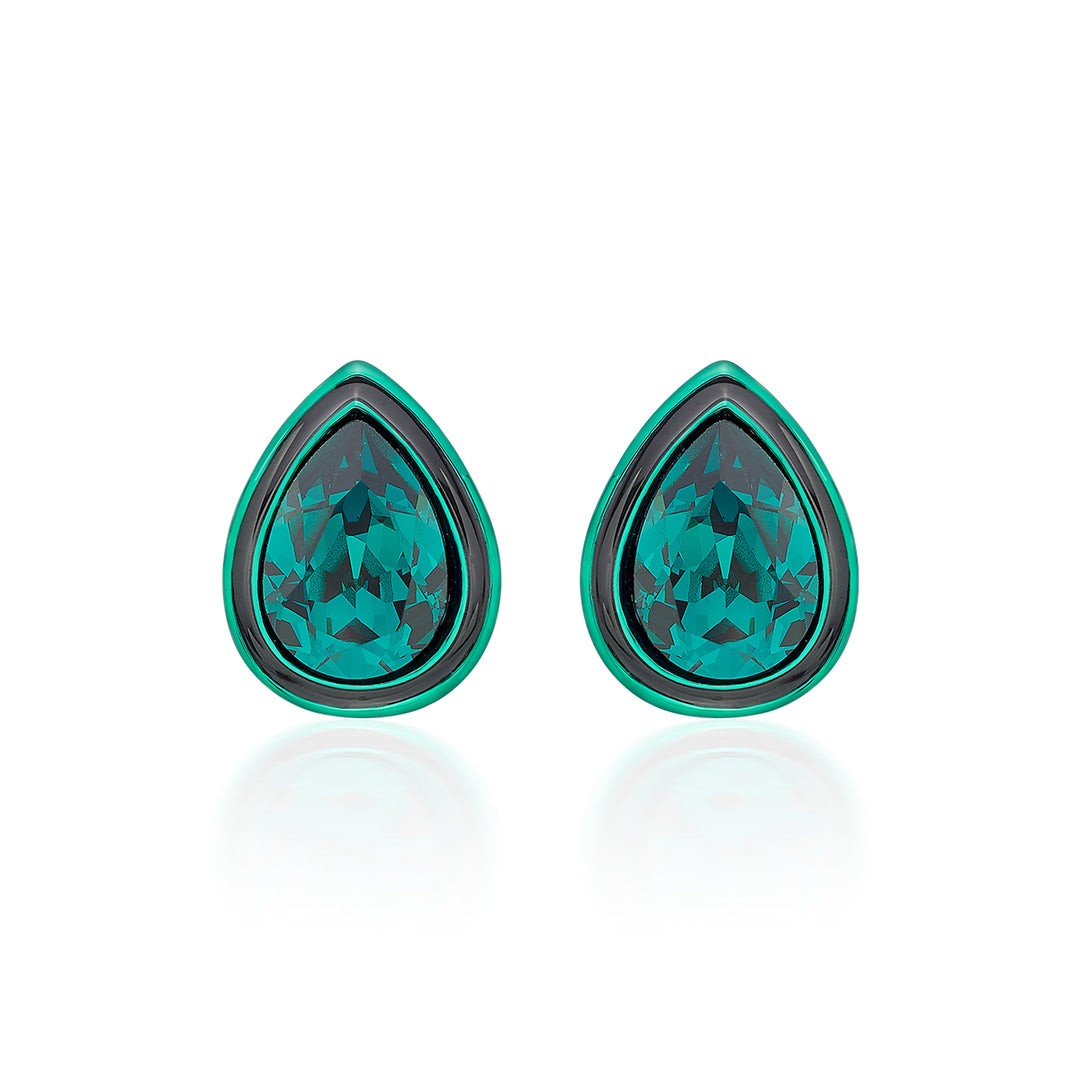 B-dazzle Green Crystal Studs