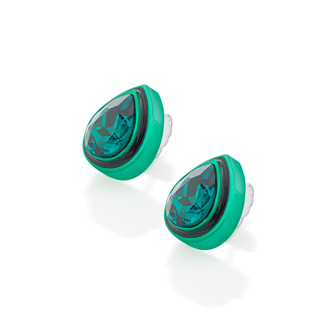 B-dazzle Green Crystal Studs