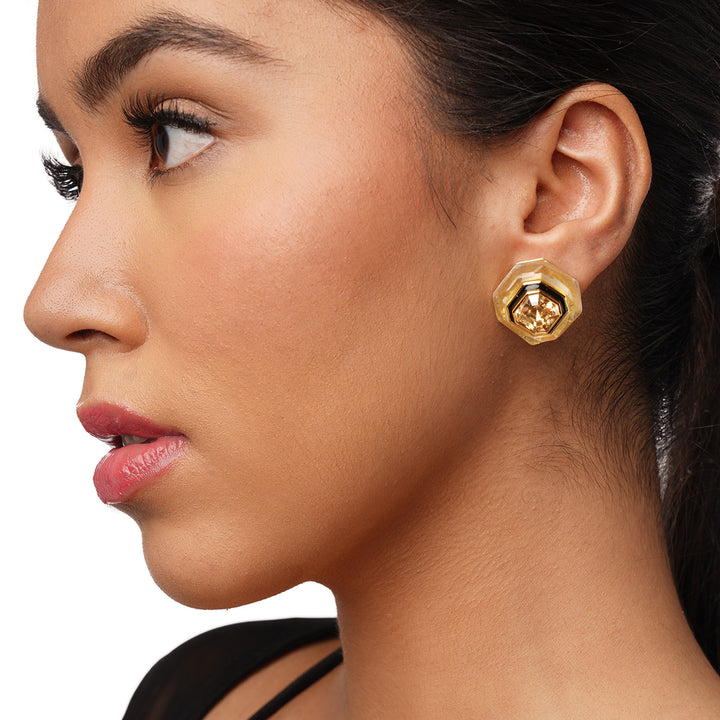 Bling Infinity Cut Crystal Studs