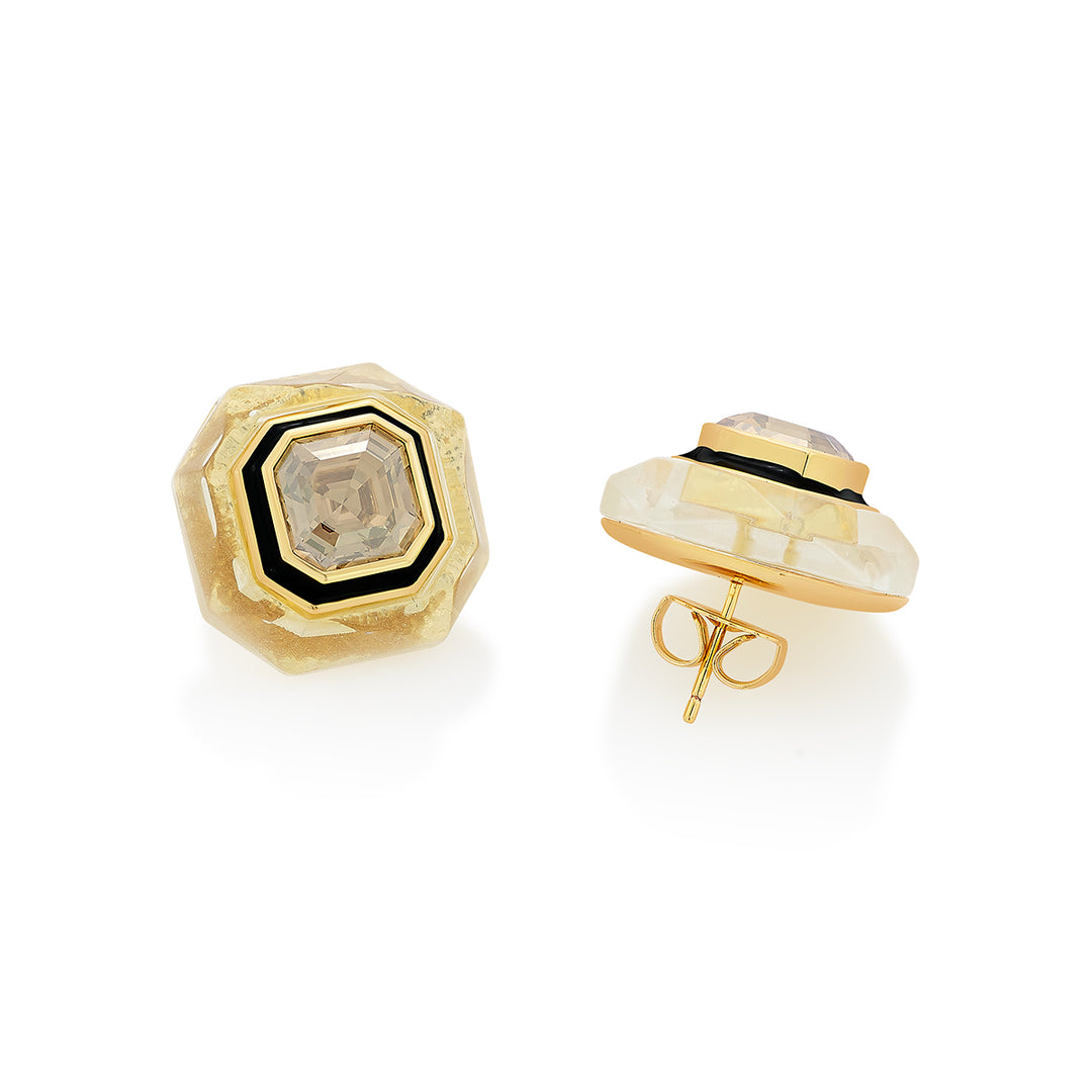 Bling Infinity Cut Crystal Studs