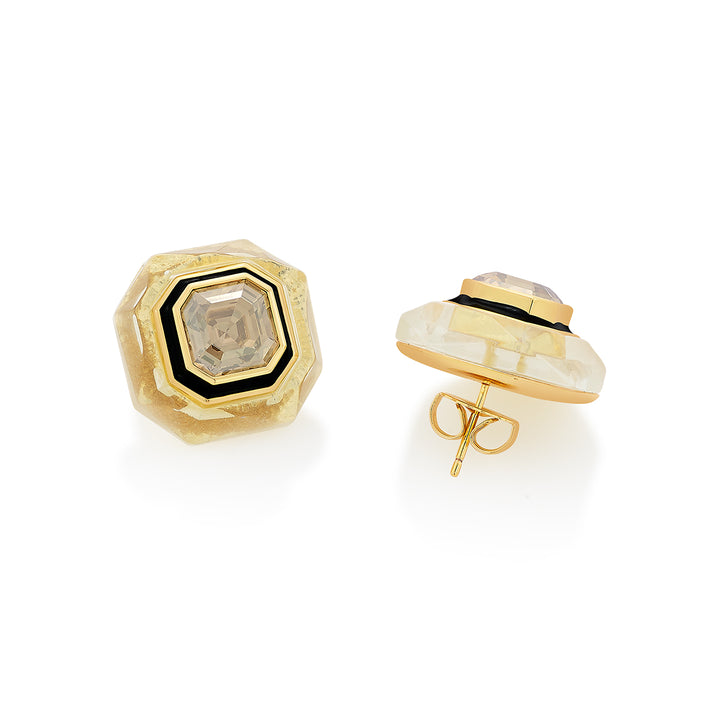Bling Infinity Cut Crystal Studs