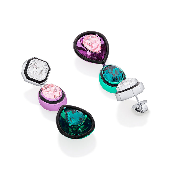 Banger Mismatch Multi-Crystal Earrings